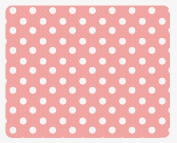 Coral Pink Polka Dots Rectangle Mousepad - Black And White Polka Dot Rug, HD Png Download, Transparent PNG