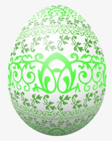 Green Easter Egg Clipart - Decorative Easter Egg Transparent, HD Png Download, Transparent PNG