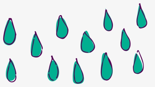 Drawing Raindrops Cartoon - Cartoon Raindrops Transparent Background, HD Png Download, Transparent PNG