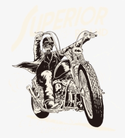 Skull Motorcycle Png Vector, Transparent Png, Transparent PNG