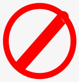 Ban By Google Adsense - Red Mark Out Sign, HD Png Download, Transparent PNG