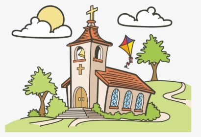The Difference Spot Drawing Church Free Frame Clipart - Drawing Of Church, HD Png Download, Transparent PNG