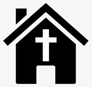 4 Church House Clip Art - House Clipart Black, HD Png Download, Transparent PNG