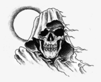 Grim Reaper Head Tattoo, HD Png Download, Transparent PNG