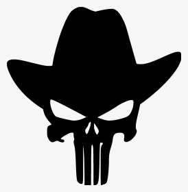 Free Cowboy Hat Clipart Black And White Hd Images Download - Texas Punisher Skull, HD Png Download, Transparent PNG