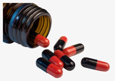 Pills Coming Out From Bottle Png Image, Transparent Png, Transparent PNG