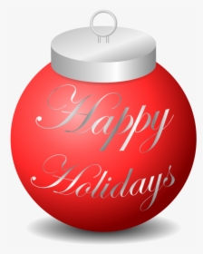 Holidays Free Download Png - Happy Holidays Clip Art, Transparent Png, Transparent PNG