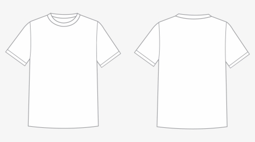 Transparent White T Shirt Back Png - Plain White T Shirt Front And Back Png,  Png Download - vhv
