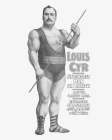 Strongest Man On Earth - Vintage Strongman, HD Png Download, Transparent PNG