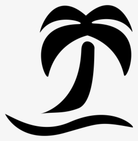 Great Holiday - Black And White Beach Icon, HD Png Download, Transparent PNG
