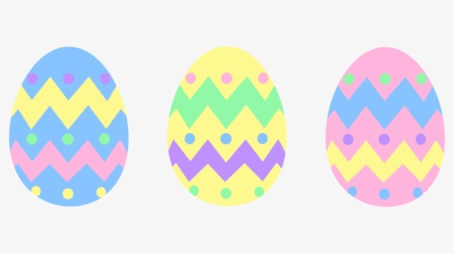 Pastel Easter Egg Clipart - Pastel Coloured Easter Eggs, HD Png Download, Transparent PNG