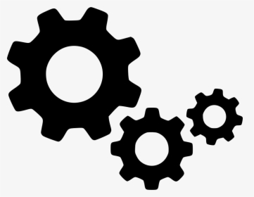 Transparent Gears Clipart Black And White - Gears Png Icon, Png Download, Transparent PNG