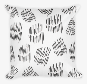 Scratched Pillow - Monochrome - Cushion, HD Png Download, Transparent PNG