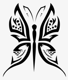 Butterfly Tattoo Designs Most Common Png - Tattoo Design Black And White, Transparent Png, Transparent PNG