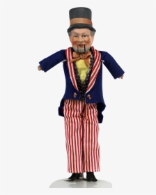 Antique German Uncle Sam Mechanical Doll Ca1900 - Costume Hat, HD Png Download, Transparent PNG