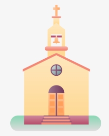 Church Clipart Vector Graphics - Flat Art Church Png, Transparent Png, Transparent PNG