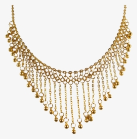 Earring Necklace Jewellery Gold Chain - Golden Chain Necklace Transparent Png, Png Download, Transparent PNG