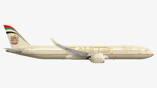 A350xwb-941 Etihad Airways Flipped - Etihad Airways Png, Transparent Png, Transparent PNG