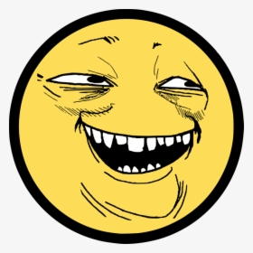 Happy Face Meme Png - Smile Troll Png, Transparent Png, Transparent PNG