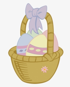 Basket With Easter Eggs - Cartoon Easter Egg Basket, HD Png Download, Transparent PNG