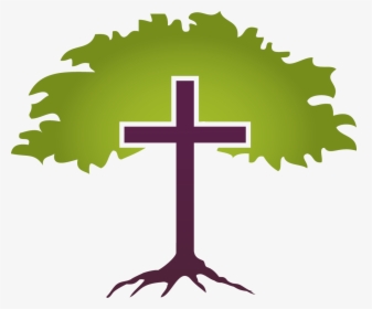 Family Clipart Church - Clip Art Tree Cross, HD Png Download, Transparent PNG