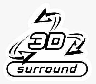 3d Surround Logo Png, Transparent Png, Transparent PNG