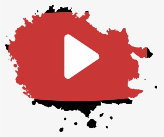 Youtube, Icon, Social, Media, Logo - Splatter Paint Svg, HD Png Download, Transparent PNG