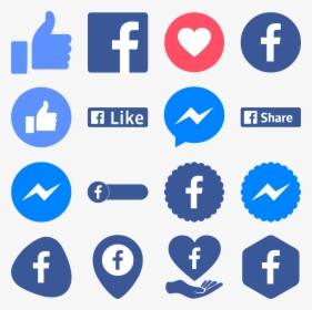 Download Icons Facebook Messenger Like Love Svg Eps - Vector Facebook Icon Png, Transparent Png, Transparent PNG
