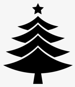 Christmas Tree With A Star On Top - Svg Christmas Tree Free, HD Png Download, Transparent PNG