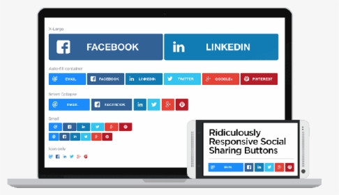 Botones Compartir Redes Sociales, HD Png Download, Transparent PNG