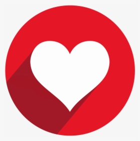 Facebook Heart Symbols Icons - Youtube Circle Logo Png, Transparent Png, Transparent PNG
