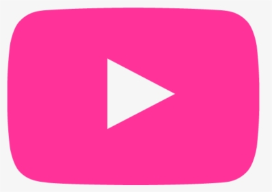 Pink Youtube Icon Png - Black Transparent Youtube Logo, Png Download, Transparent PNG