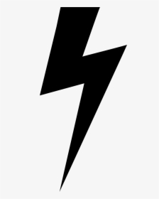Lightning Bolt Black Shape - Lightning Bolt Shape Png, Transparent Png, Transparent PNG