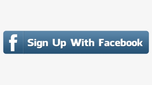 Sign Up With Facebook Button - Facebook Sign Up Png, Transparent Png, Transparent PNG