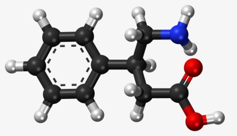 Phenibut Ball And Stick Model - Hydroquinone โครงสร้าง, HD Png Download, Transparent PNG