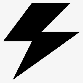 Power Lightning Bolt Electricity - Lightning Bolt Black Png, Transparent Png, Transparent PNG