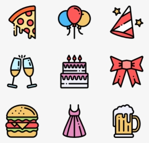 Party And Celebration - Ballons Icon Png, Transparent Png, Transparent PNG