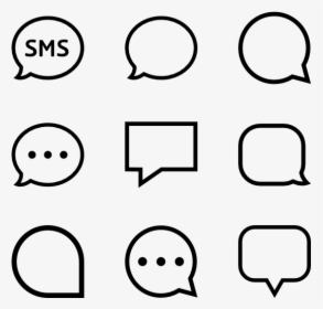 Chat App Icons - App Message Icon Png, Transparent Png, Transparent PNG