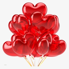 Transparent Background Heart Balloons Png, Png Download, Transparent PNG