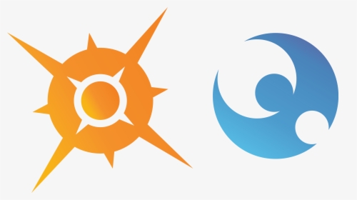 Sun & Moon Illustration By Kiv Bui - Pokemon Sun And Moon Symbols, HD Png Download, Transparent PNG