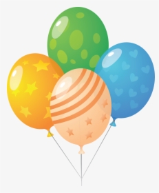 Balloon Multi Colour Png Image - Birthday Icon Balloon, Transparent Png, Transparent PNG