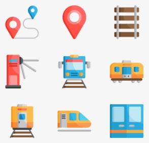 Subway Station - Subway Flat Icon, HD Png Download, Transparent PNG