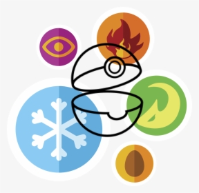 Transparent Pokeball Icon Png - Grass Type Pokemon Logo, Png Download, Transparent PNG