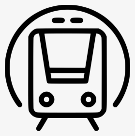 Metro Train Public Subway Comments - Icon Subway Black And White, HD Png Download, Transparent PNG