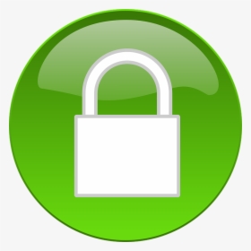 Button, Padlock, Security, Lock, Secure, Icon, Web - Padlock Green, HD Png Download, Transparent PNG
