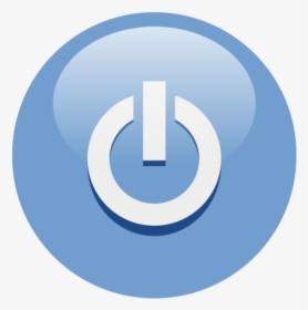Multicolor Power Buttons - Power Button Icon Blue, HD Png Download, Transparent PNG