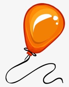 Official Club Penguin Online Wiki - Orange Balloon, HD Png Download, Transparent PNG