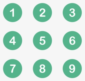 Numbers - Number Set Icons Free, HD Png Download, Transparent PNG
