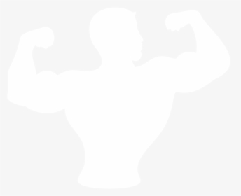 Arm Flex Png - Bodybuilder Icon White Png, Transparent Png, Transparent PNG