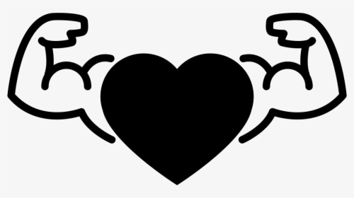 Heart With Muscular Male - Heart Muscle Clipart Png, Transparent Png, Transparent PNG